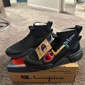 Champion Black High-Top Sneakers